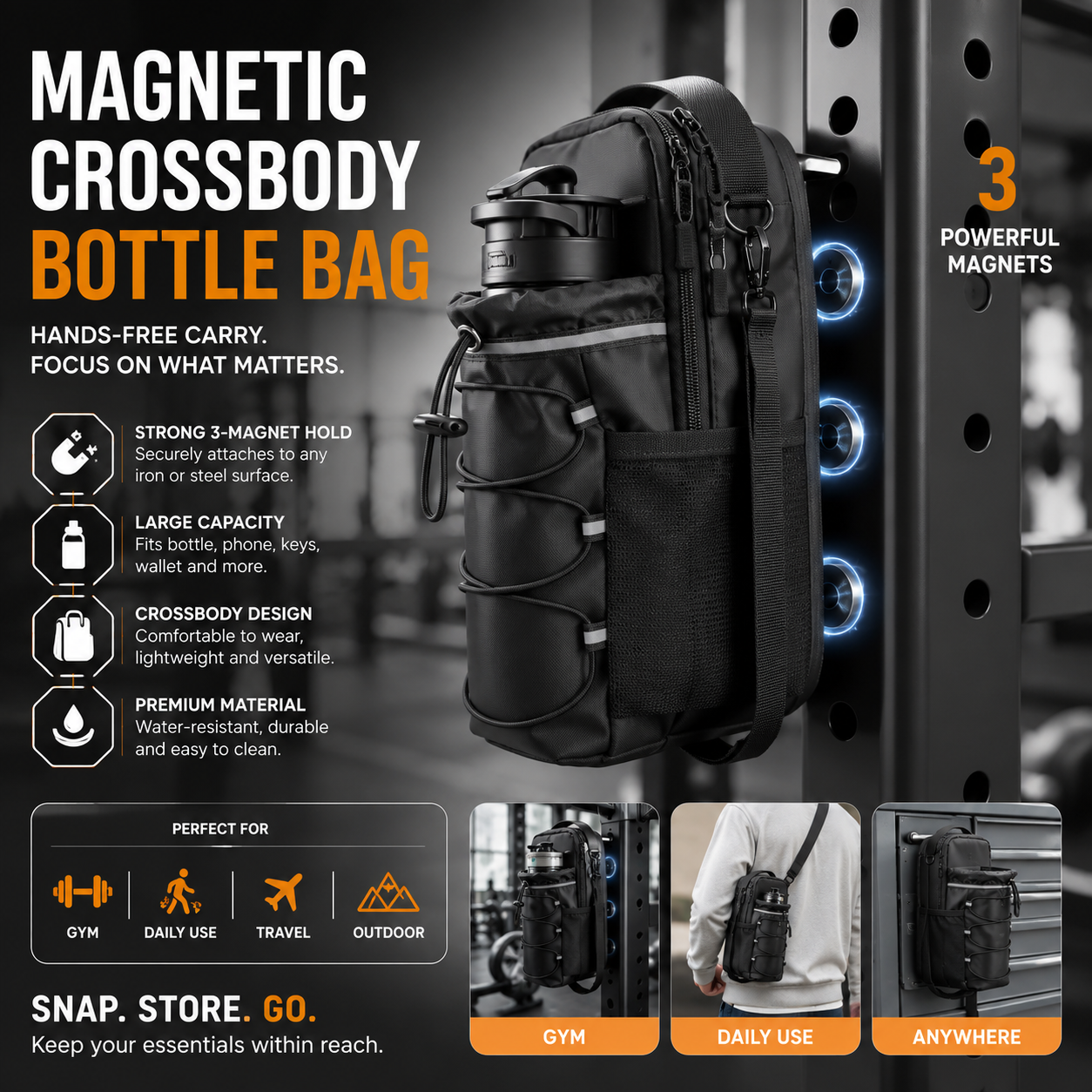 TYIIPRO™ Magnetic Crossbody Bottle Bag