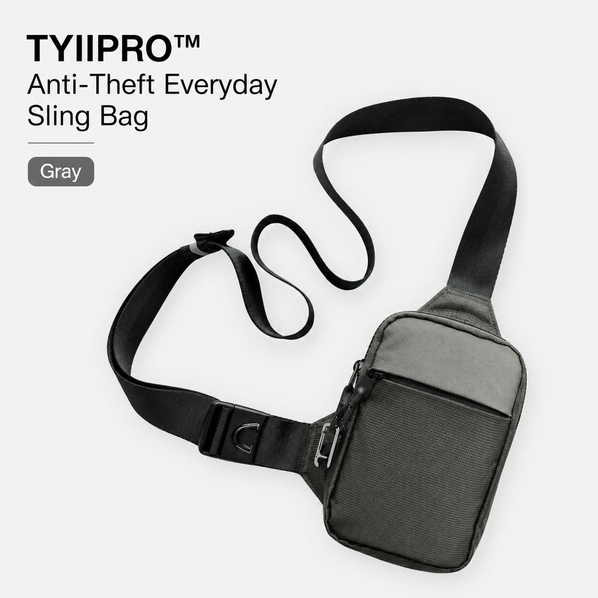 TYIIPRO™ Anti-Theft Everyday Sling Bag – Lightweight Crossbody Travel Pack