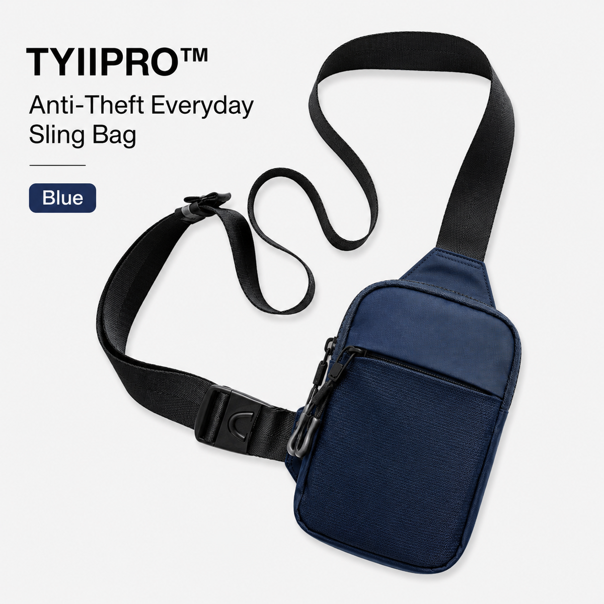 TYIIPRO™ Anti-Theft Everyday Sling Bag – Lightweight Crossbody Travel Pack