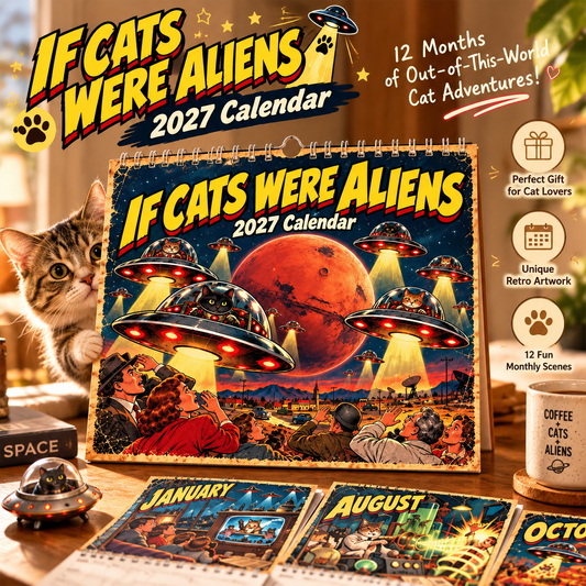 👽🐱If Cats Were Aliens 2027 Calendar