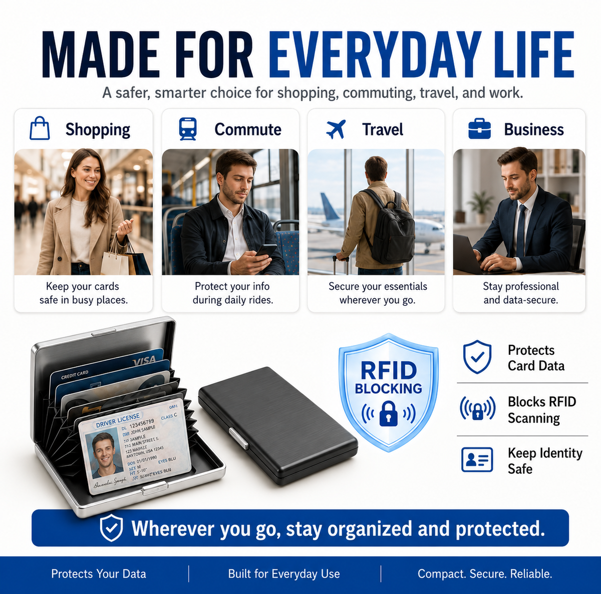 Tyiipro™ RFID Blocking Metal Card Holder