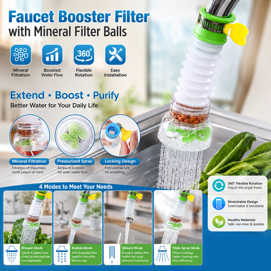 Tyiipro™ Faucet Booster Filter with Mineral Filter Balls