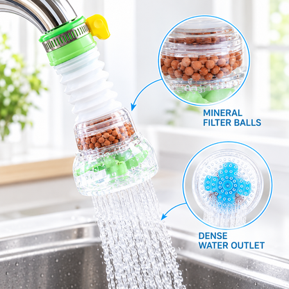Tyiipro™ Faucet Booster Filter with Mineral Filter Balls
