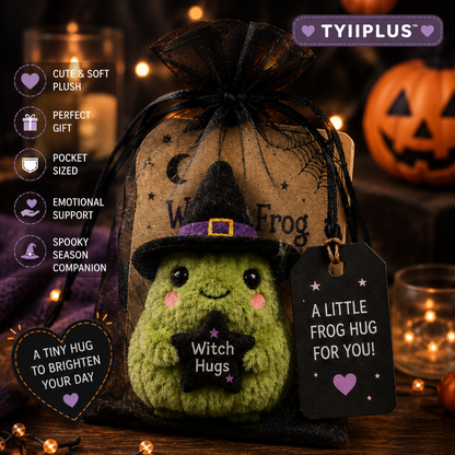 Halloween Pocket Hug™ Plush | Witch Frog & Emotional Support Pumpkin | Designed by Isabel Kline