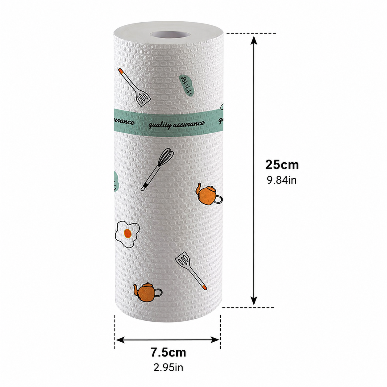 TYIIPRO™ 50-Piece Reusable Paper Towel Roll – Washable Tear-Off Kitchen Cleaning Cloths