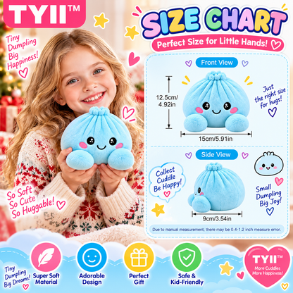 TYII™ Mystery Plush Dumpling – Surprise Collectible Soft Toy with Steamer Basket Gift Box