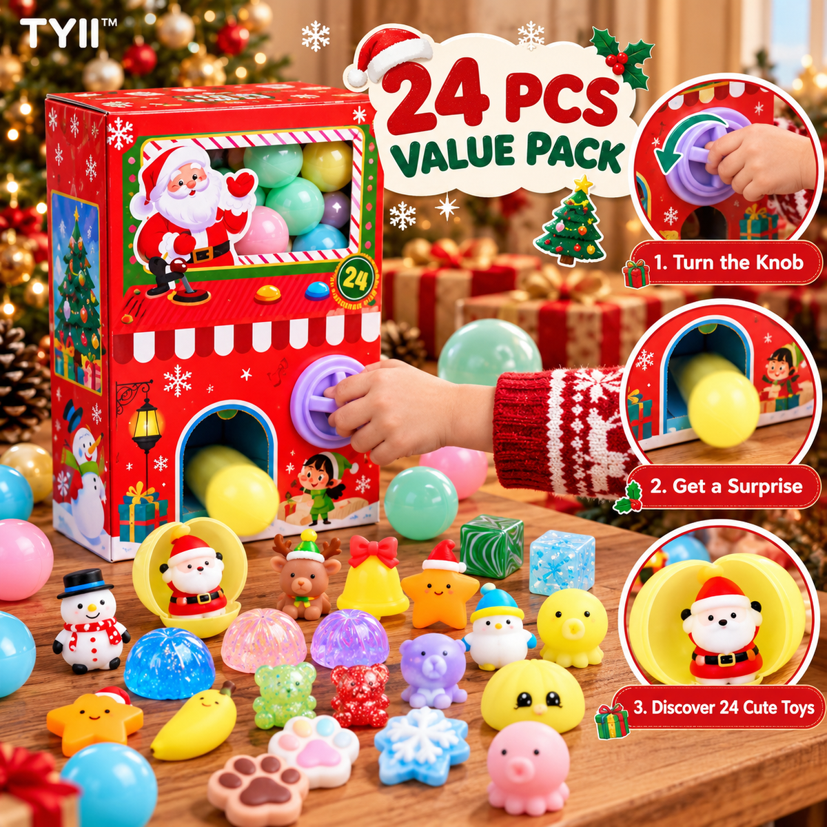 🔥FREE SHIPPING🔥 TYII™ Christmas Squishy Advent Calendar