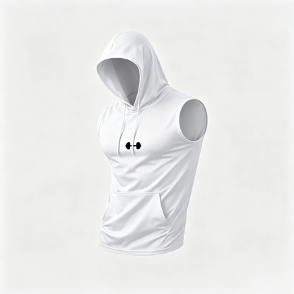 Tyiipro™ Men's Quick-Dry Hooded Sleeveless Tank Top – Lightweight Athletic Workout Shirt