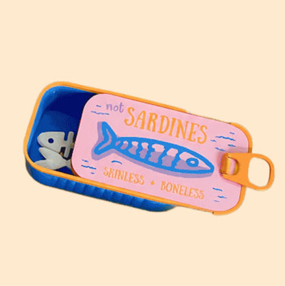 Sardine Tin Travel Jewelry Case