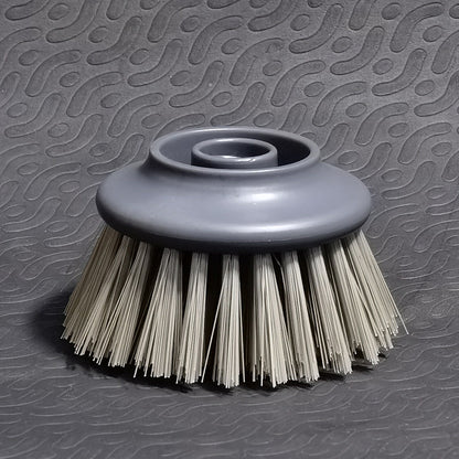 Soap Dispensing Palm Brush with Interchangeable Heads – Refillable Dish Scrubber for Kitchen Cleaning