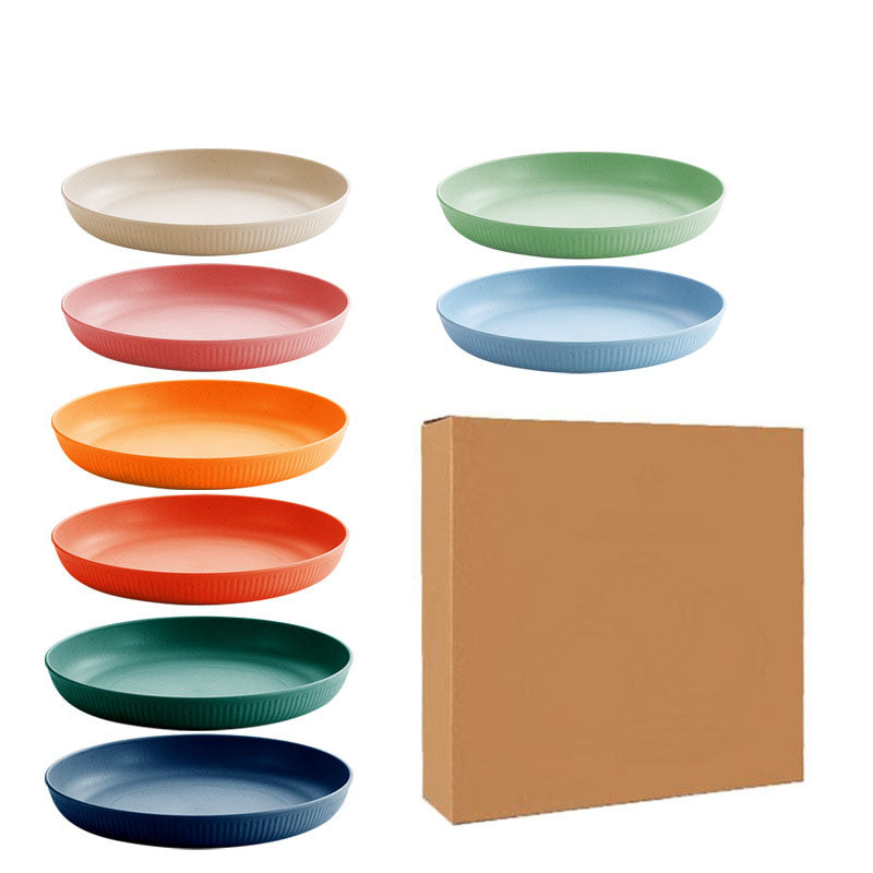 Tyiipro™ Unbreakable Wheat Straw Dinner Plates