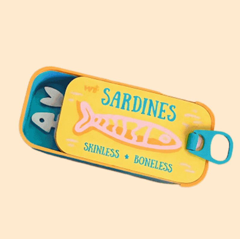 Sardine Tin Travel Jewelry Case