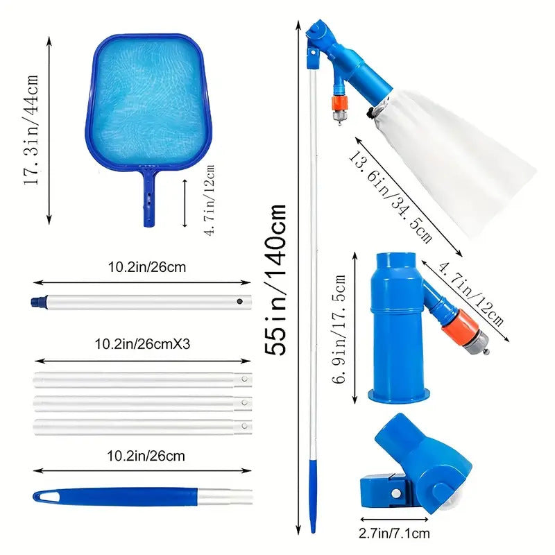 Powerful Suction Pool Vacuum Jet Kit