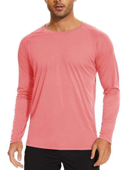 Men’s UPF 50+ Long Sleeve Performance Shirt – Quick Dry, Lightweight & Breathable