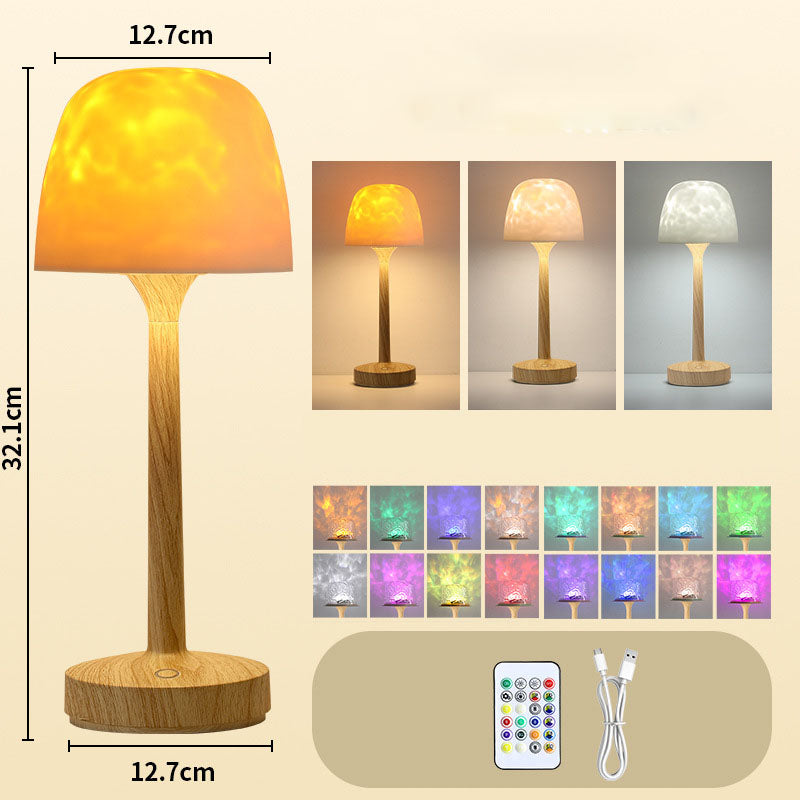 TYIIPRO™ 16-Color Aurora Water Ripple Ambient Lamp - Remote Control • Ocean Wave Projection