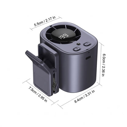 ❄️TYIIPRO™ 199-Speed USB Rechargeable Clip-On Fan – Portable, Strong Clamp, Long-Lasting Battery for Car, Desk & Travel