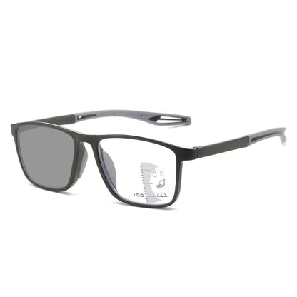 👓 Progressive Photochromic Reading Glasses – Multifocal, Blue-Light Filtering & Adaptive Tint