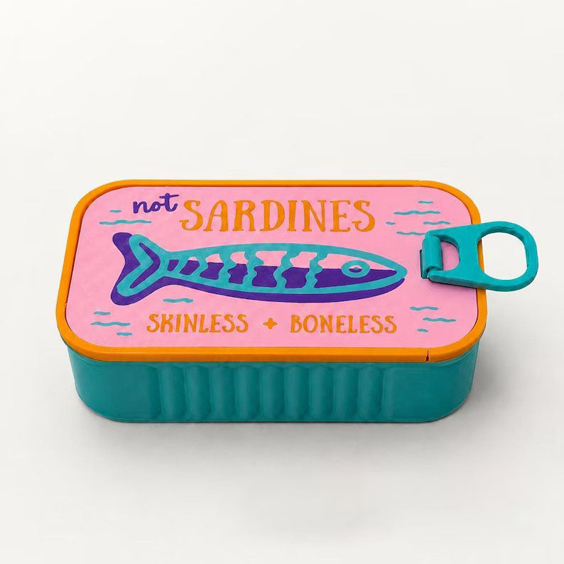 Sardine Tin Travel Jewelry Case