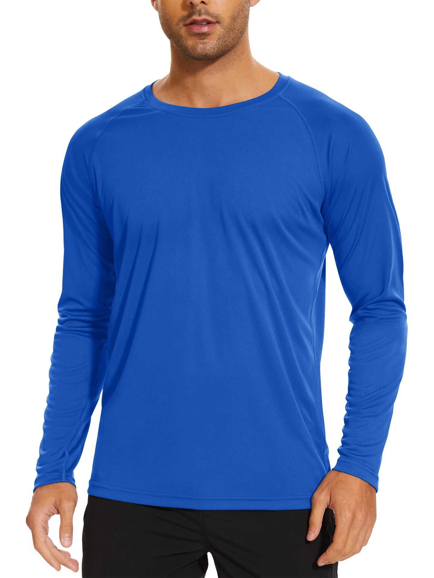 Men’s UPF 50+ Long Sleeve Performance Shirt – Quick Dry, Lightweight & Breathable
