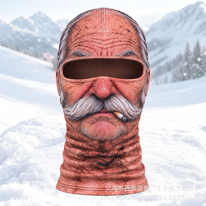 Funny Realistic Face Ski Mask – Hilarious Winter Party & Outdoor Gear