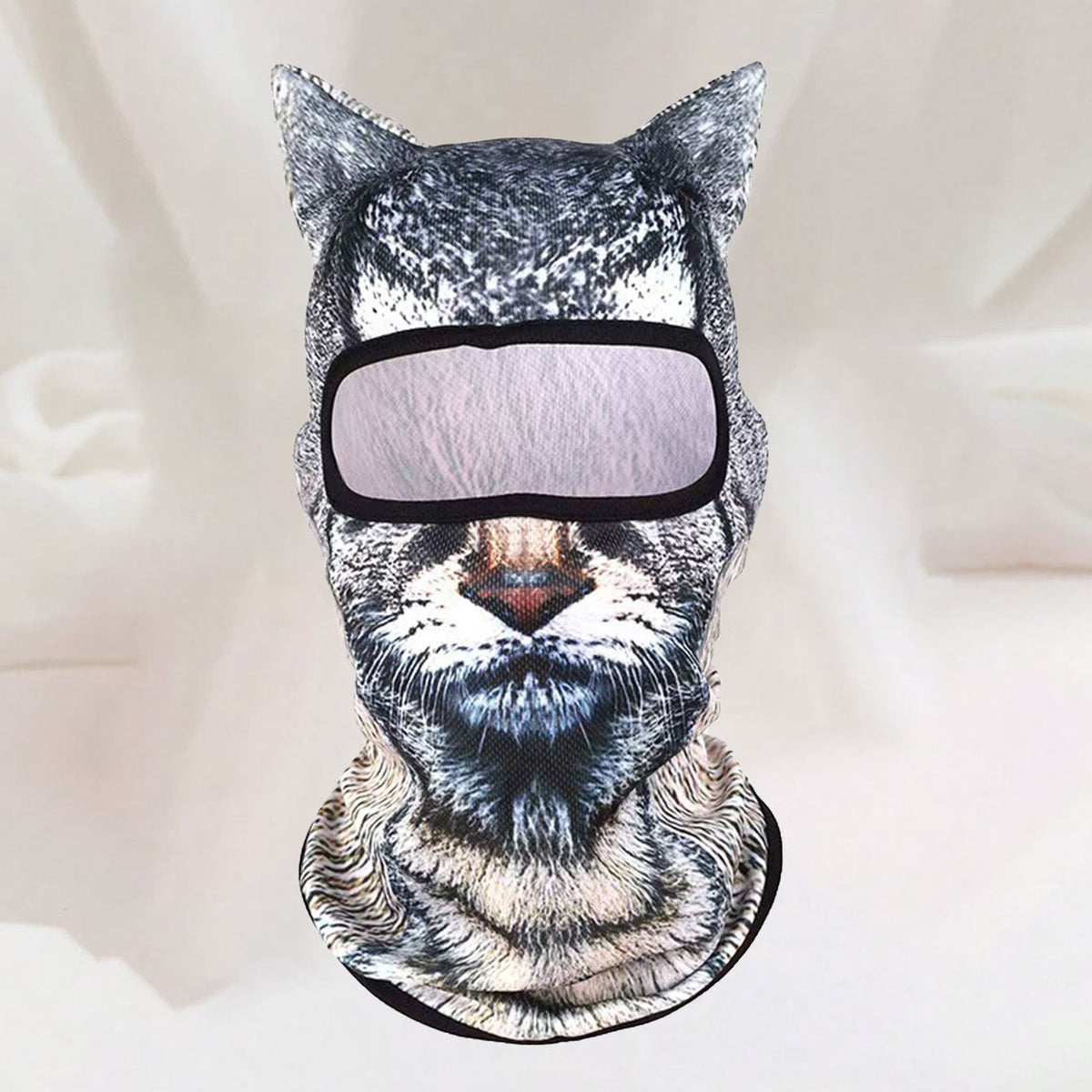 3D Animal Balaclava with Ears | Halloween Face & Neck Hood