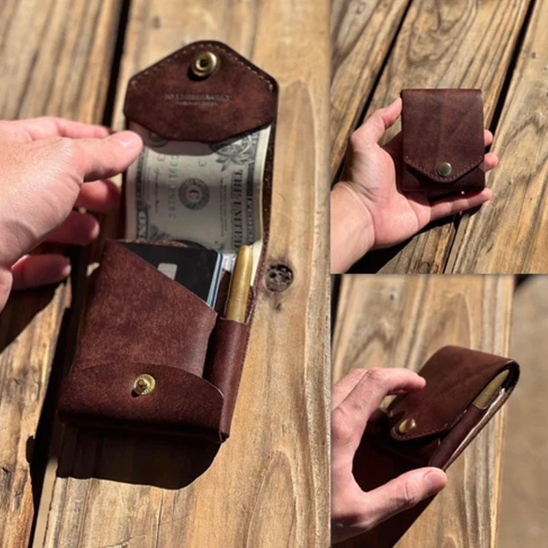 Tyiipro™ Vintage Leather Wallet with Pen Slot