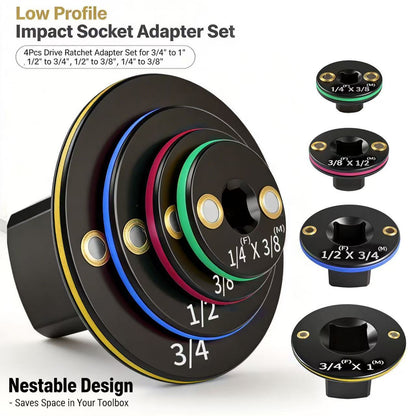 Free Shipping📦2026 Upgraded Low Profile Impact Socket Adapter Set