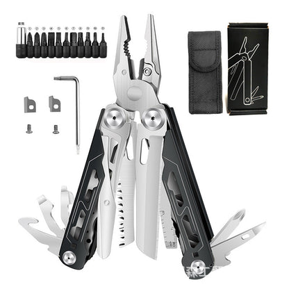 TYIIPRO™ 28-in-1 Multitool with Large Scissors | Compact Outdoor Tool for Camping & Repairs