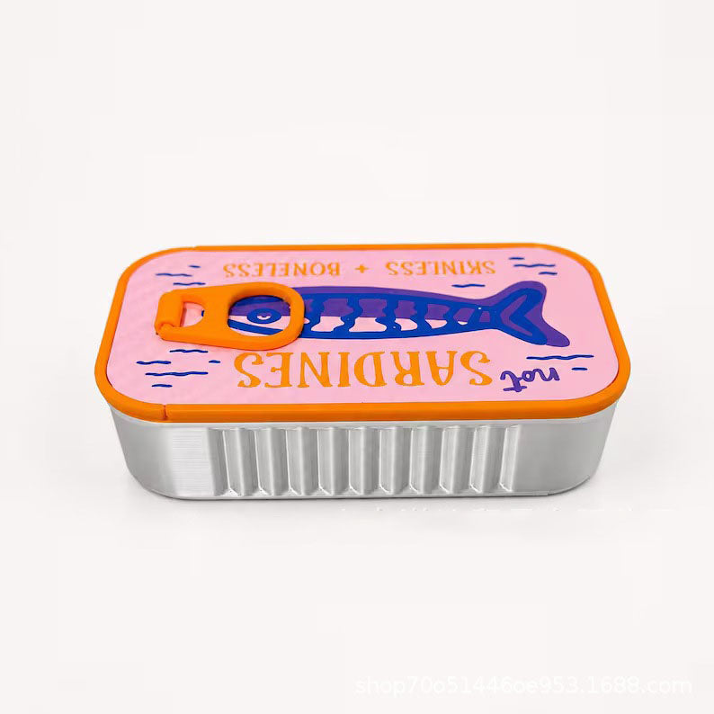 Sardine Tin Travel Jewelry Case