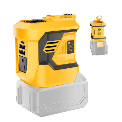 🏕️ OUTDOOR POWER DEAL⚡TYIIPRO™ Portable Battery Power Inverter – AC Outlet, USB & LED Light Power Adapter