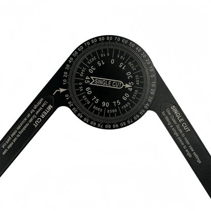 Tyiipro™ 7-Inch Aluminum Miter Saw Angle Finder – Foldable Miter Gauge & Precision Angle Measuring Tool