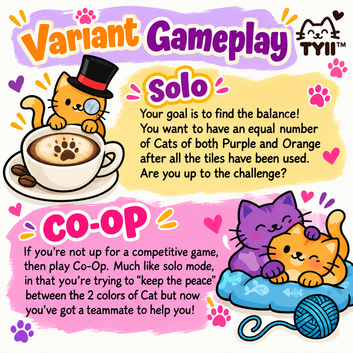 Cat Nap – Cute Cat Tile-Laying Board Game with Mini Expansions | Family Game Night & Cat Lover Gift | TYII™
