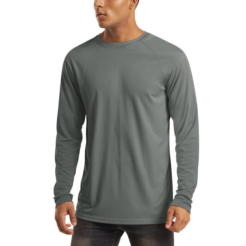 Men’s UPF 50+ Long Sleeve Performance Shirt – Quick Dry, Lightweight & Breathable