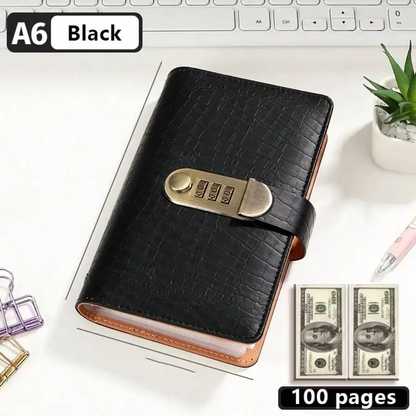 TYIIPRO™ Cash Savings Binder with Combination Lock – Large Capacity Money Organizer & Secure Cash Storage Book
