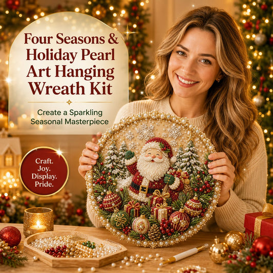 🎄Four Seasons & Holiday Pearl Art Hanging Wreath Kit