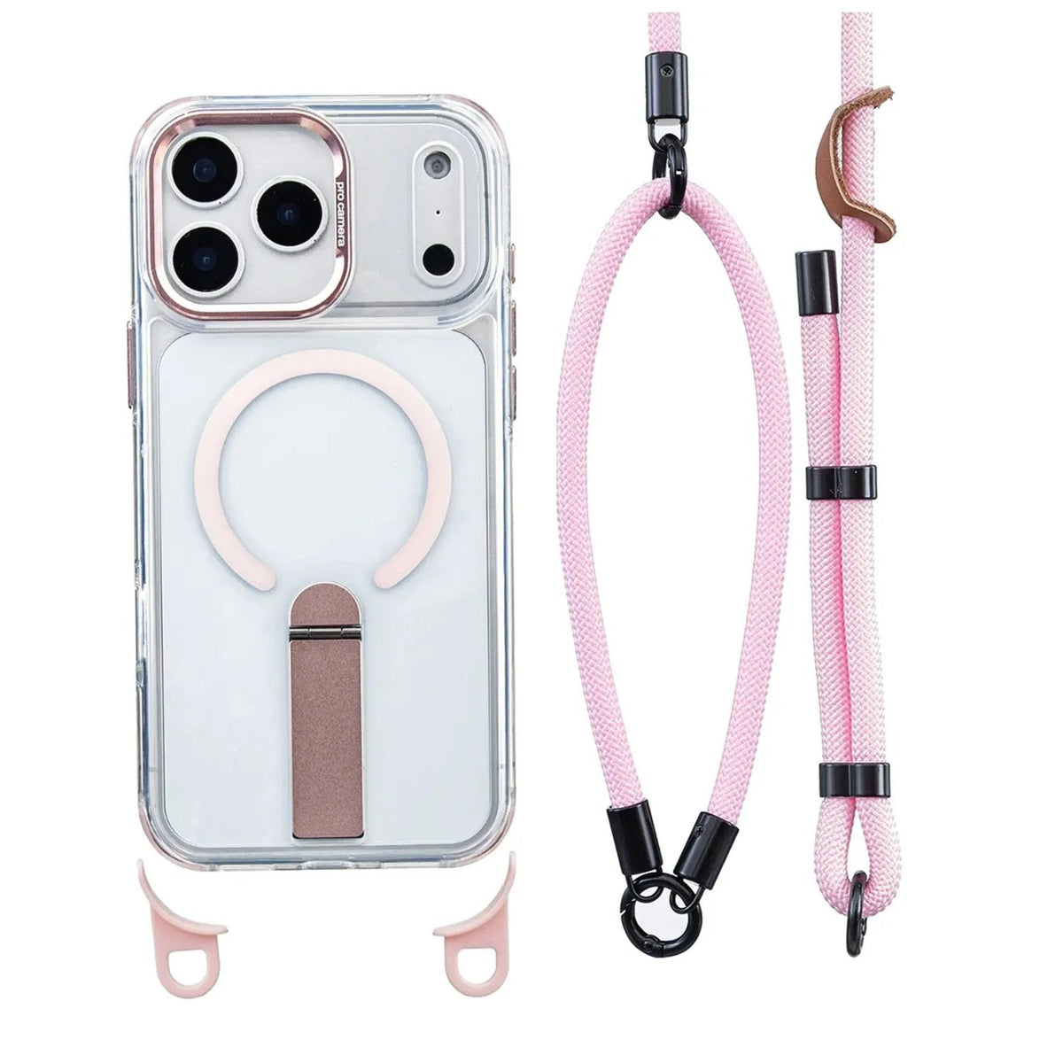 Tyiipro™ MagSafe Phone Case with Detachable Crossbody Neck Lanyard Strap
