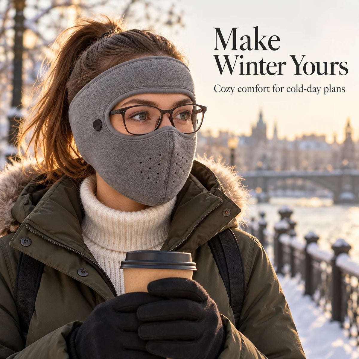 Tyiipro™ Winter Face Mask with Detachable Eye Shield