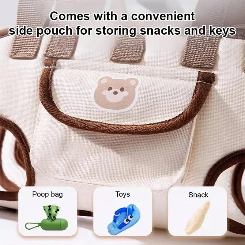 2-in-1 Pet Carrier Shoulder Bag & Backpack with Free Leash – Breathable Carrier for Small Dogs & Cats