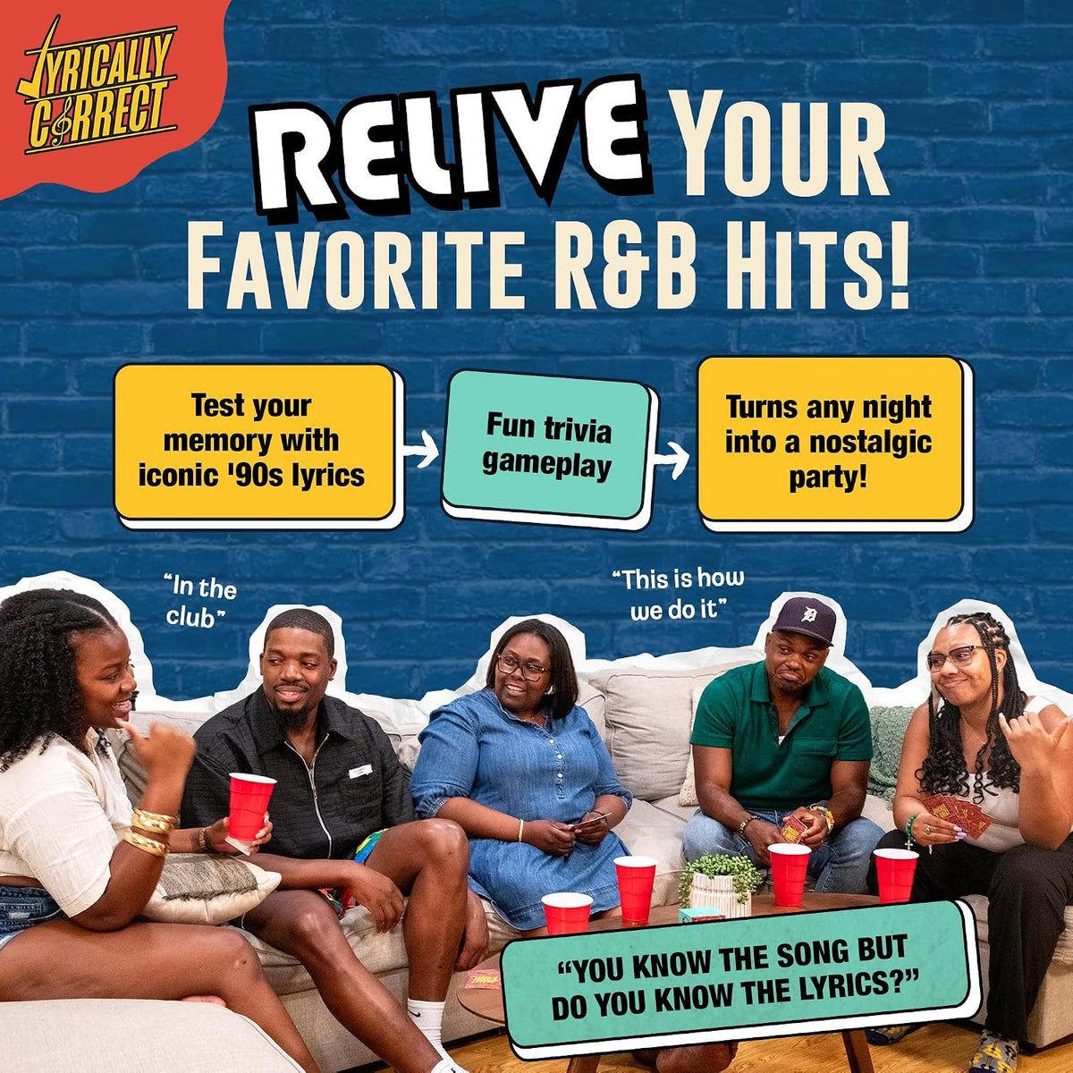 🎤Lyrically Correct: ’90s R&B Expansion Pack – 80 Cards of Old-School Hits & Ultimate Music Trivia