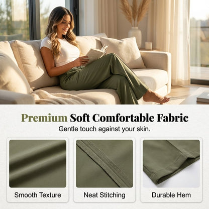 TYIIPRO™ Women’s Wide Leg Pleated Trousers – Elegant Vertical Line Design