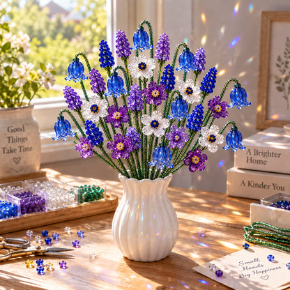 🌼✨DIY Beaded Wildflower Bouquet Kit – Handmade Crystal Flower Craft Set🌸✨