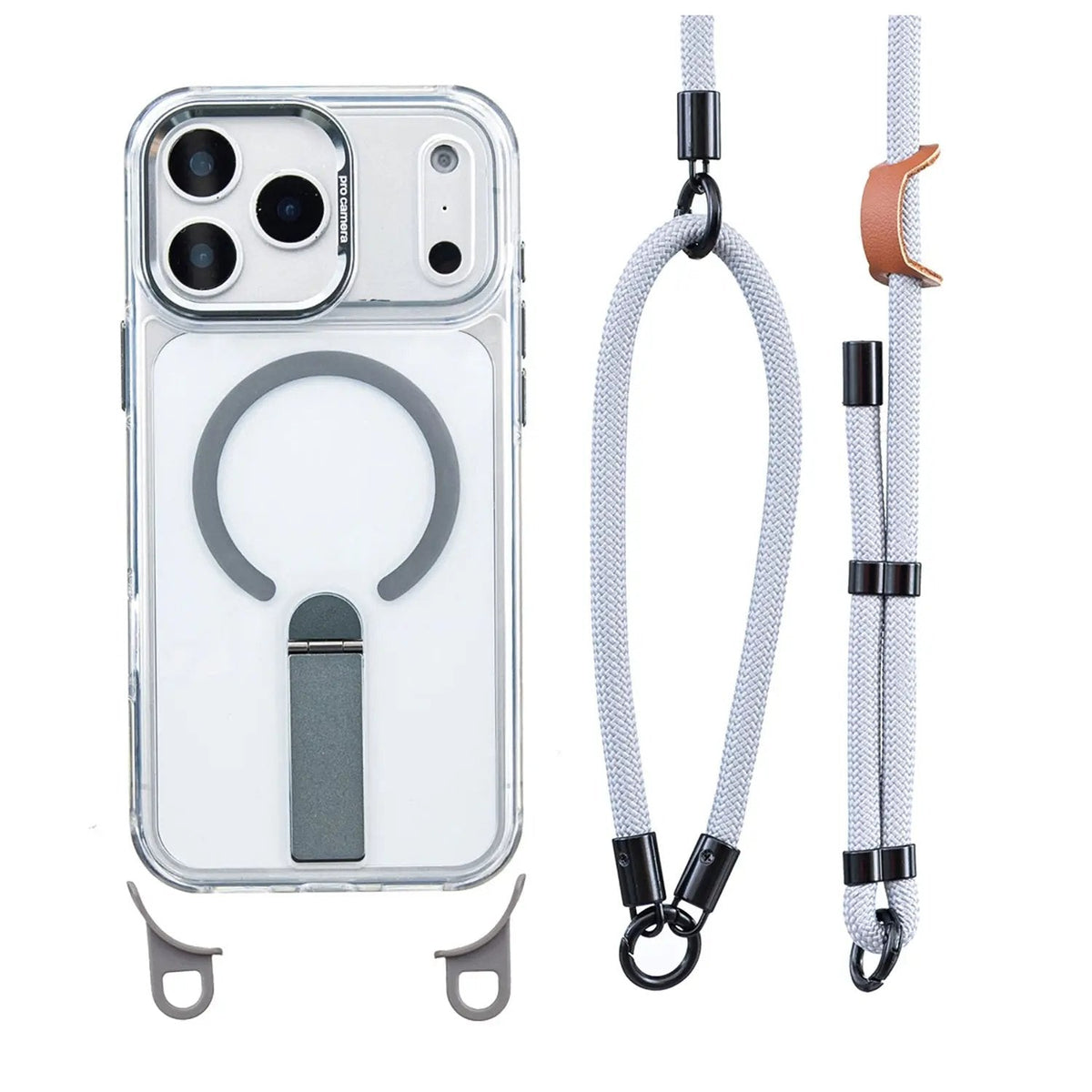 Tyiipro™ MagSafe Phone Case with Detachable Crossbody Neck Lanyard Strap