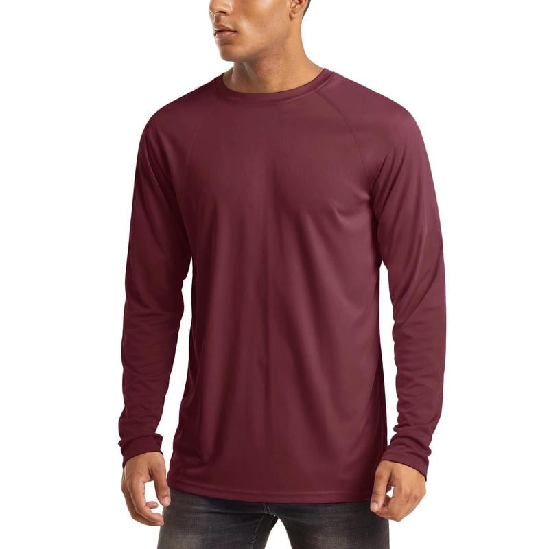 Men’s UPF 50+ Long Sleeve Performance Shirt – Quick Dry, Lightweight & Breathable