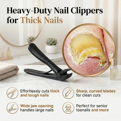 TYIIPRO™ Nail Clipper for Seniors, Wide Jaw Long Handle Clipper for Thick Nails