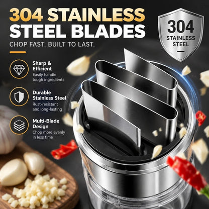 🥣Tyiipro™ Chop Garlic Faster – Press-Down Manual Food Chopper
