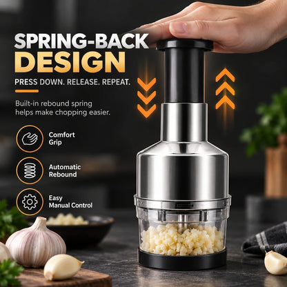 🥣Tyiipro™ Chop Garlic Faster – Press-Down Manual Food Chopper