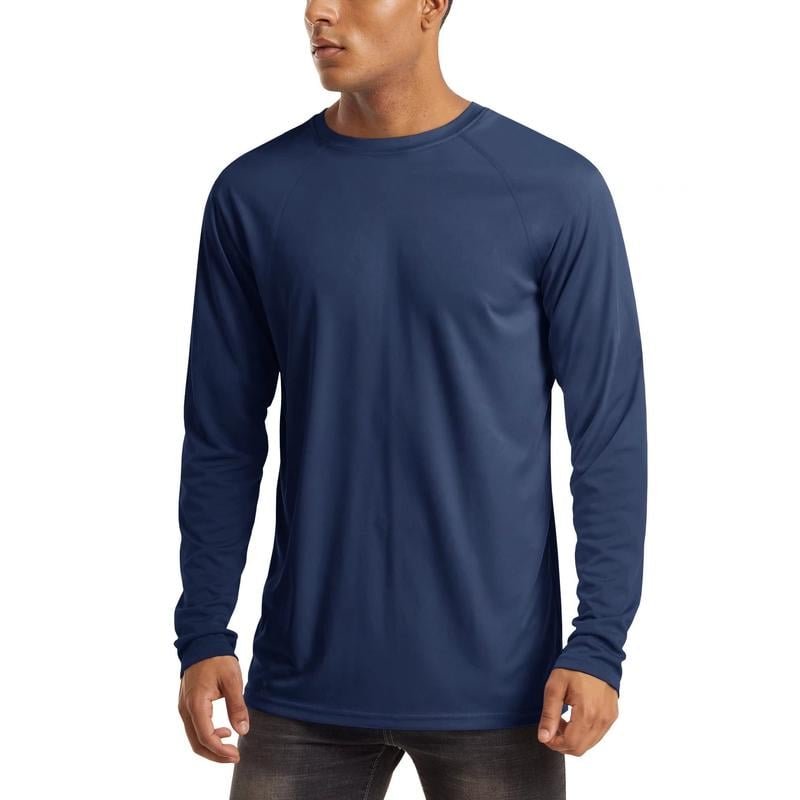 Men’s UPF 50+ Long Sleeve Performance Shirt – Quick Dry, Lightweight & Breathable