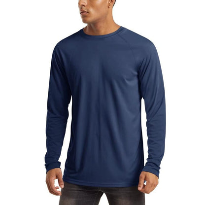 Men’s UPF 50+ Long Sleeve Performance Shirt – Quick Dry, Lightweight & Breathable
