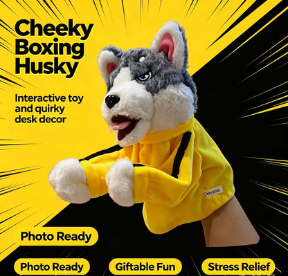 Hand Puppets - Boxing Puppets, Kung Fu Animal Toys Husky Gloves, Birthday Party Pet Toys, Funny Gifts for Small Dogs and Cats to Play with