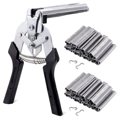 TYIIPRO™ M-Type Hog Ring Pliers Kit – Semi-Automatic Spring-Loaded Fence & Cage Repair Tool
